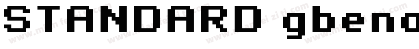 STANDARD gbenor (R字体转换